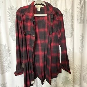 H&M Red and Black Checkered Shirt